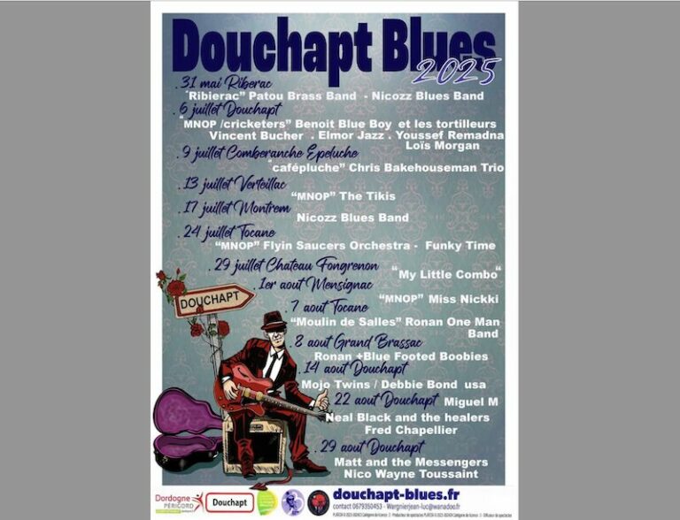 Douchapt Blues 2025, le programme de l’été