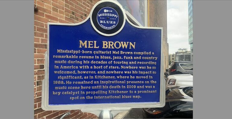 Une Mississippi Blues Trail Marker pour Mel Brown