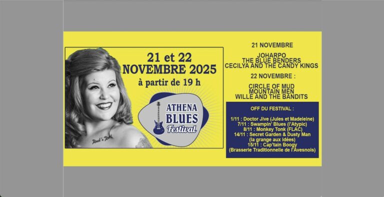 Athéna Blues Festival 2025, le programme