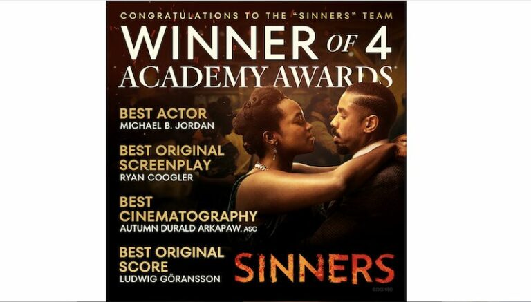 « Sinners », quatre Oscars dont celui de la meilleure musique