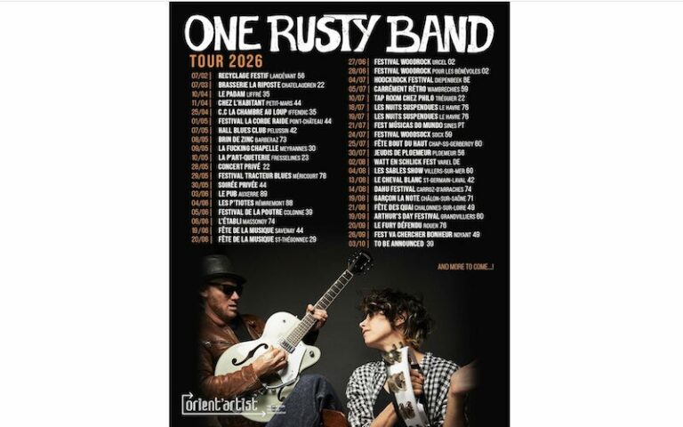 One Rusty Band, tournée 2026