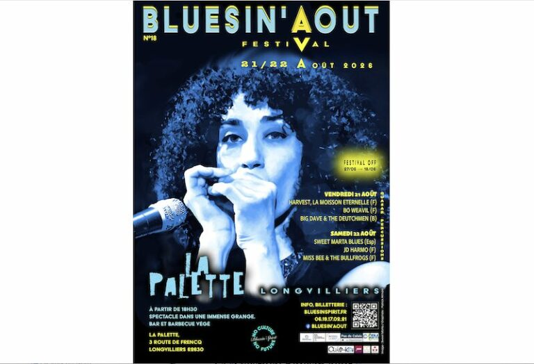 Bluesin’août 2026, le programme