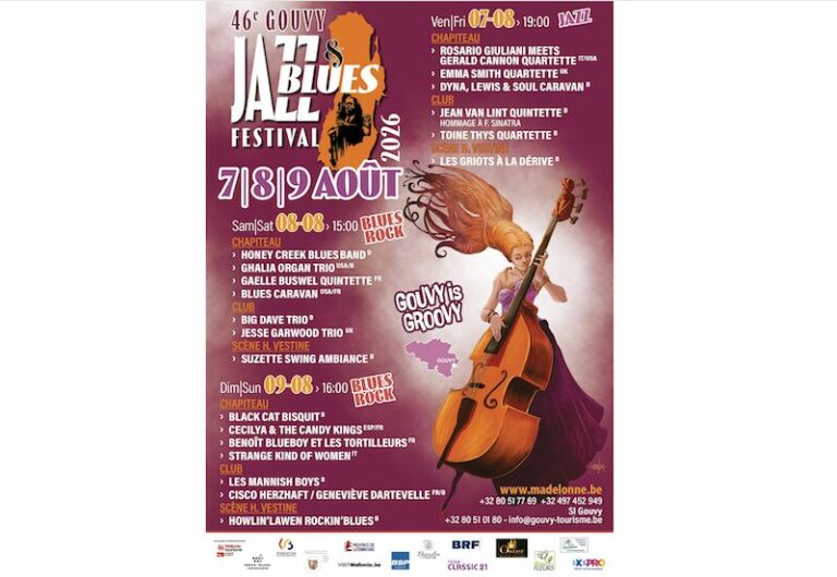 Gouvy Jazz & Blues Festival 2026, Gouvy, Belgique, le programme