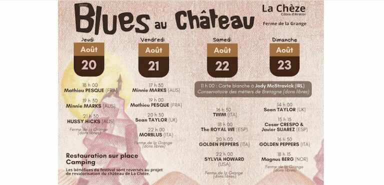 Blues au Château 2026, le programme